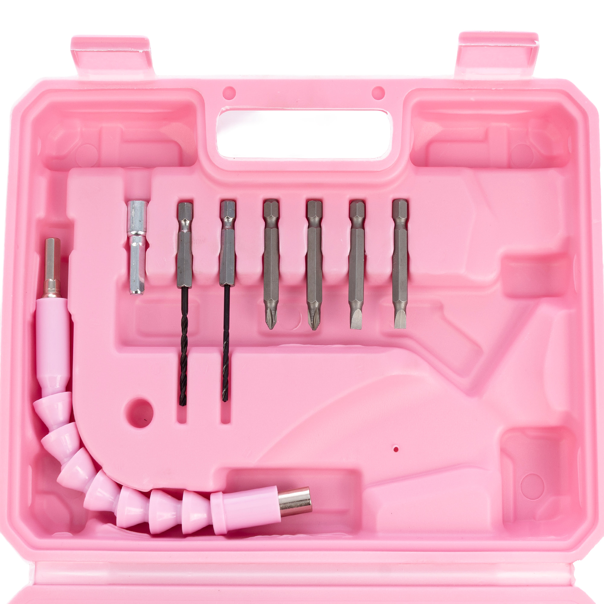 Cacciavite elettrico senza fili, con scatola degli attrezzi di 46 accessori.