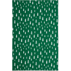 Set torchon avec manique et gant de cuisine Excelsa – Green Winter, Coton Vert