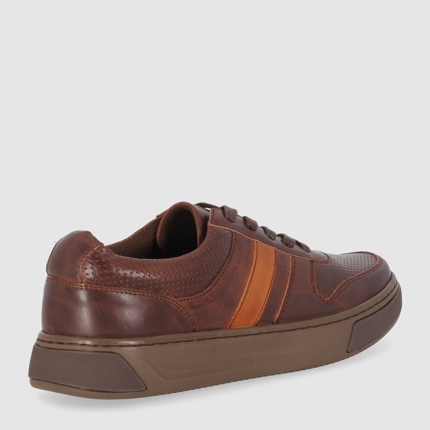 Zapatos de Piel - Marron - Tacón: Bajo