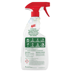 Pack de 12 - Ajax - Nettoyant Ménager Multi Surfaces Salle de bain Spray - 500ml