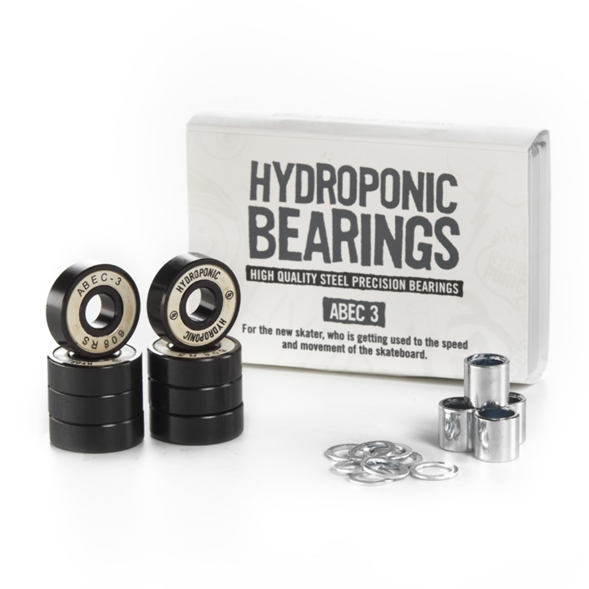Rodamientos de skate Hydroponic HY BEARING ABEC 3-WHITE