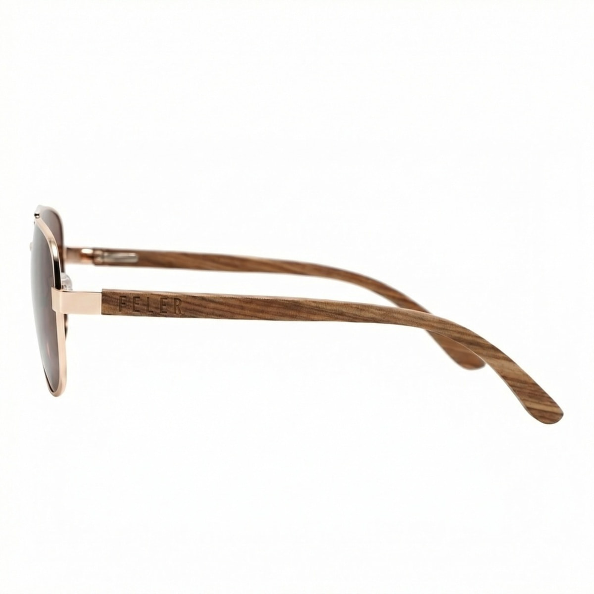 Gafas de Sol Feler 1717-2 Polarizadas de Madera Unisex 57 mm