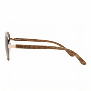 Gafas de Sol Feler 1717-2 Polarizadas de Madera Unisex 57 mm