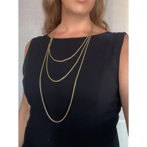 Collar largo Trnity latón dorado chapado