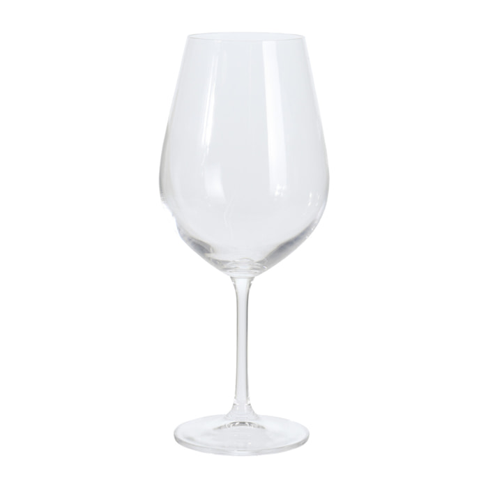 Juego de 4 copas de vino tinto cristalinas de 690ml