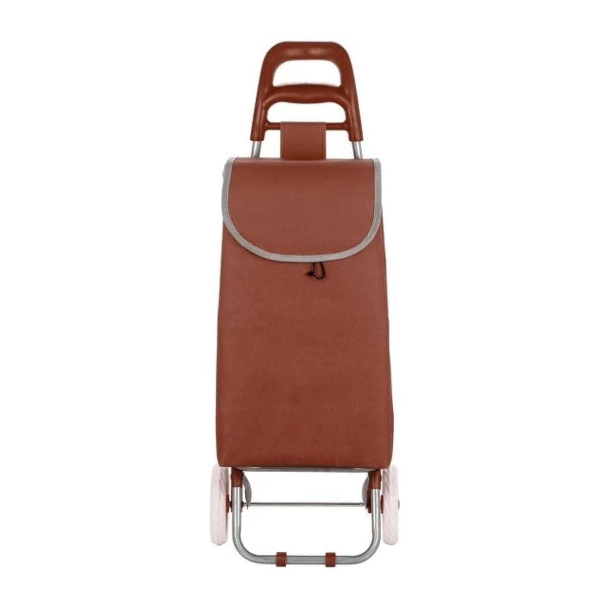 Poussettte de marché, chariot de courses pliable à  2 roulettes 33L Coloris assortis MSV