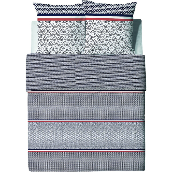 Parure Housse De Couette 3pcs 100% Coton 57fils Tilak