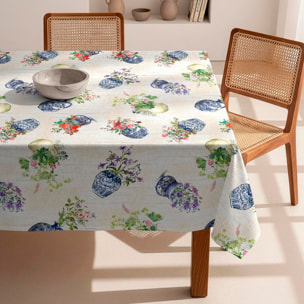 Nappe anti-taches Geranius - 100% coton -