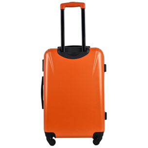 Juego de maletas rígidas con ruedas kukuxumusu 3 piezas color naranja