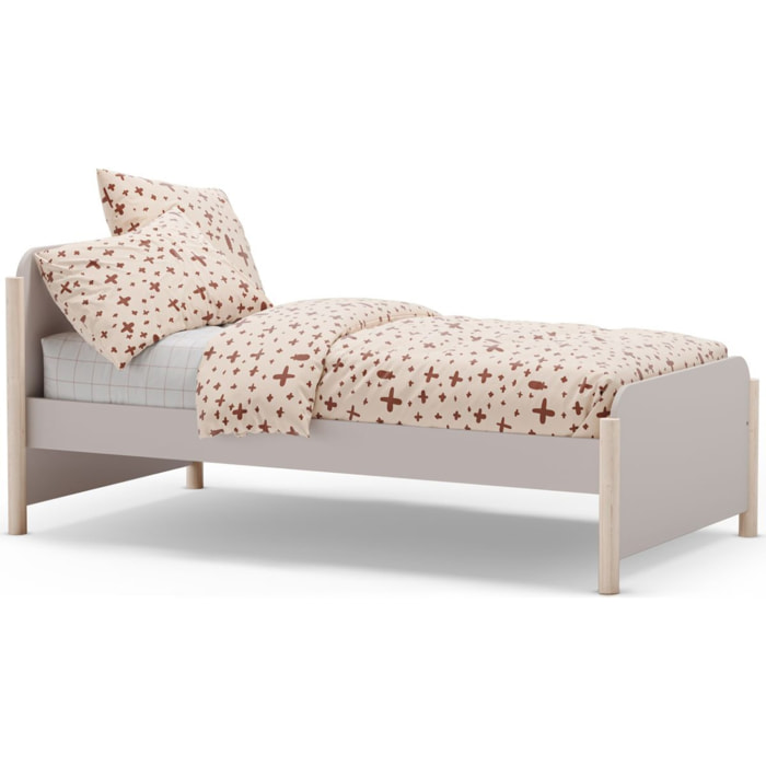 Lit enfant avec tête de lit en bois - BASTIEN