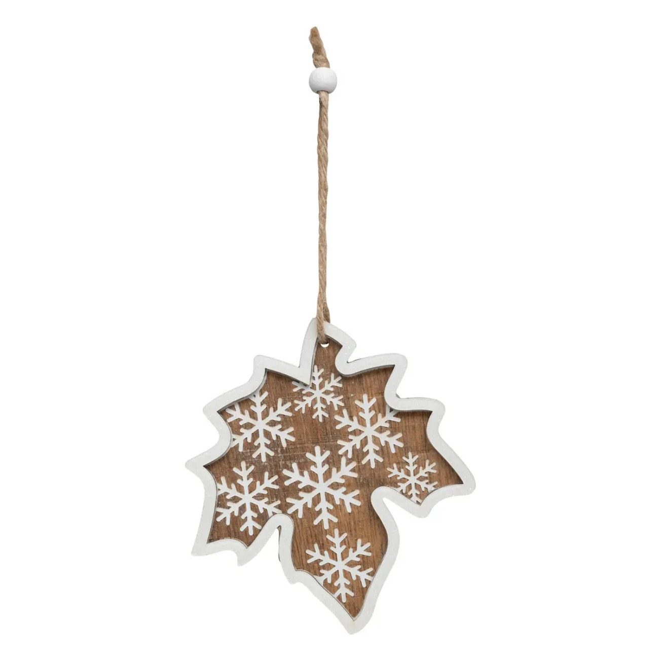 Décoration "Feuilles Flocons" x2 11cm