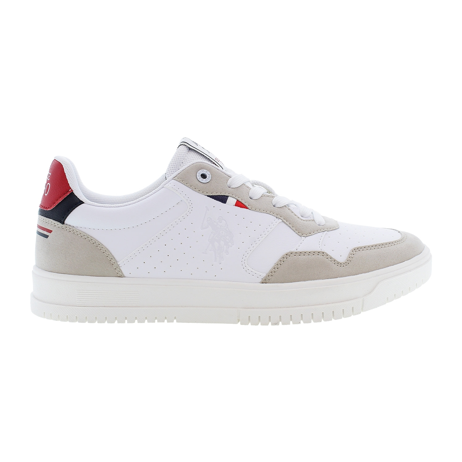 Sneakers U.S. Polo Assn. bianco-rosso