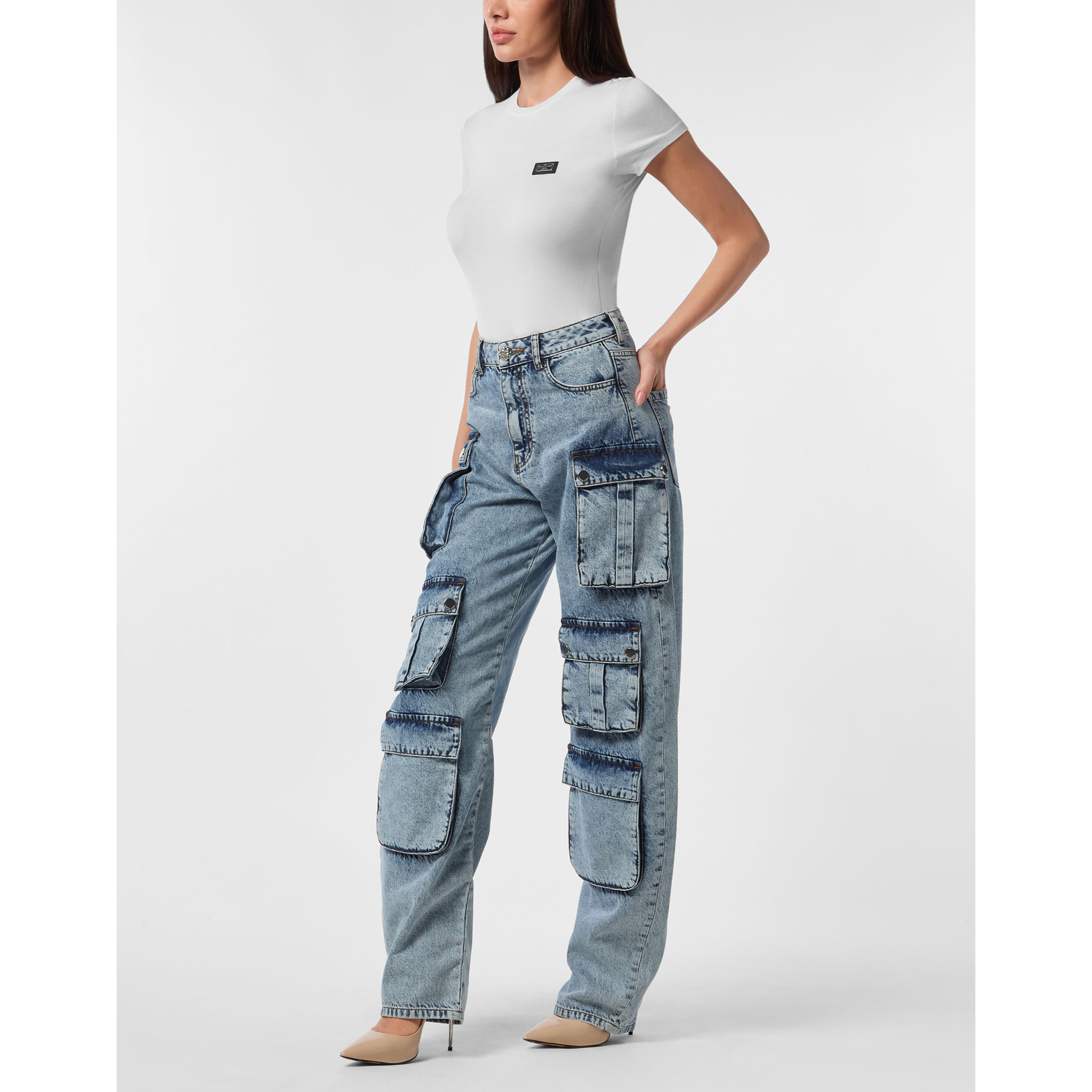 PHILIPP PLEIN Vaqueros Cargo Regular Fit
