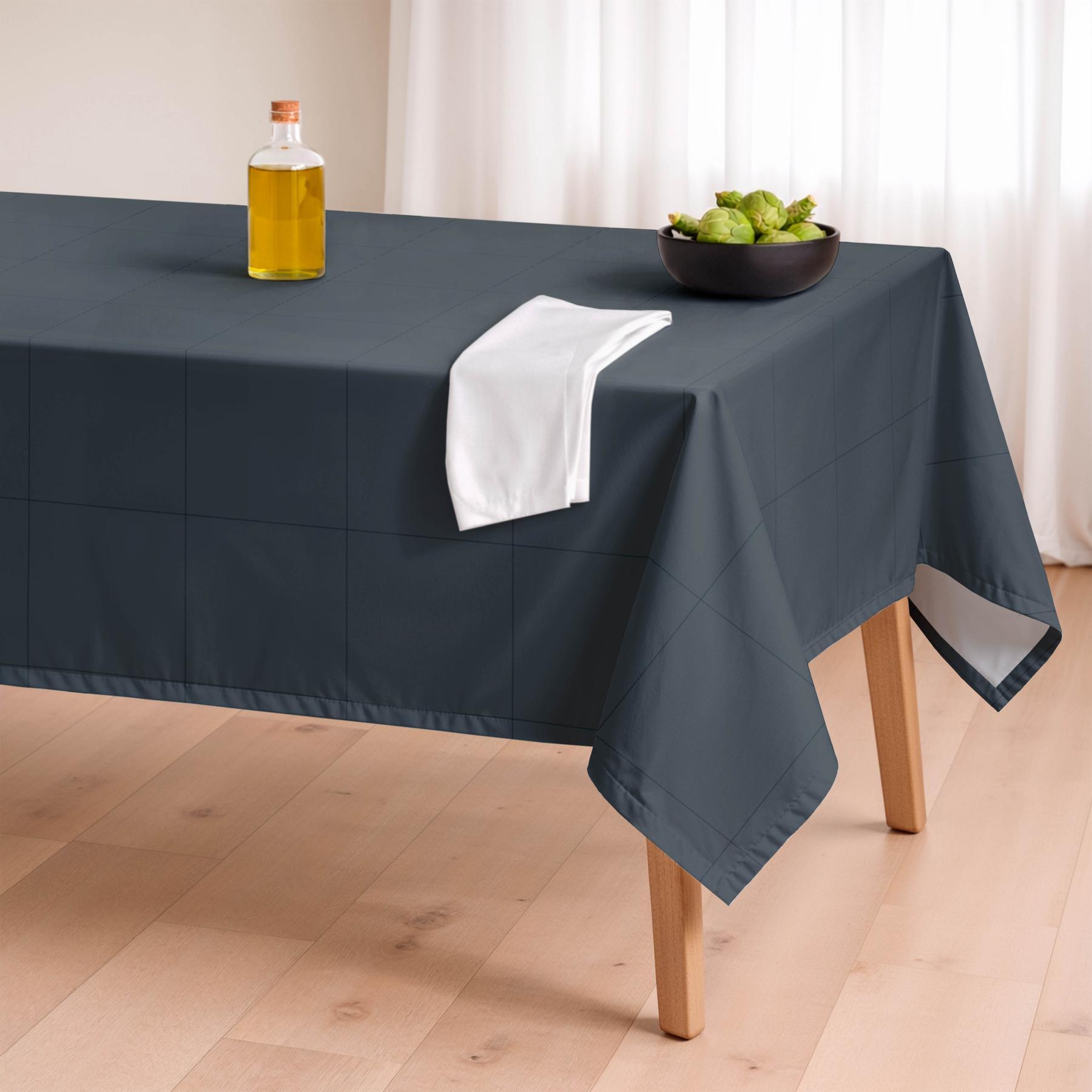 Nappe anti-taches LAO BLEU - en 100 % coton