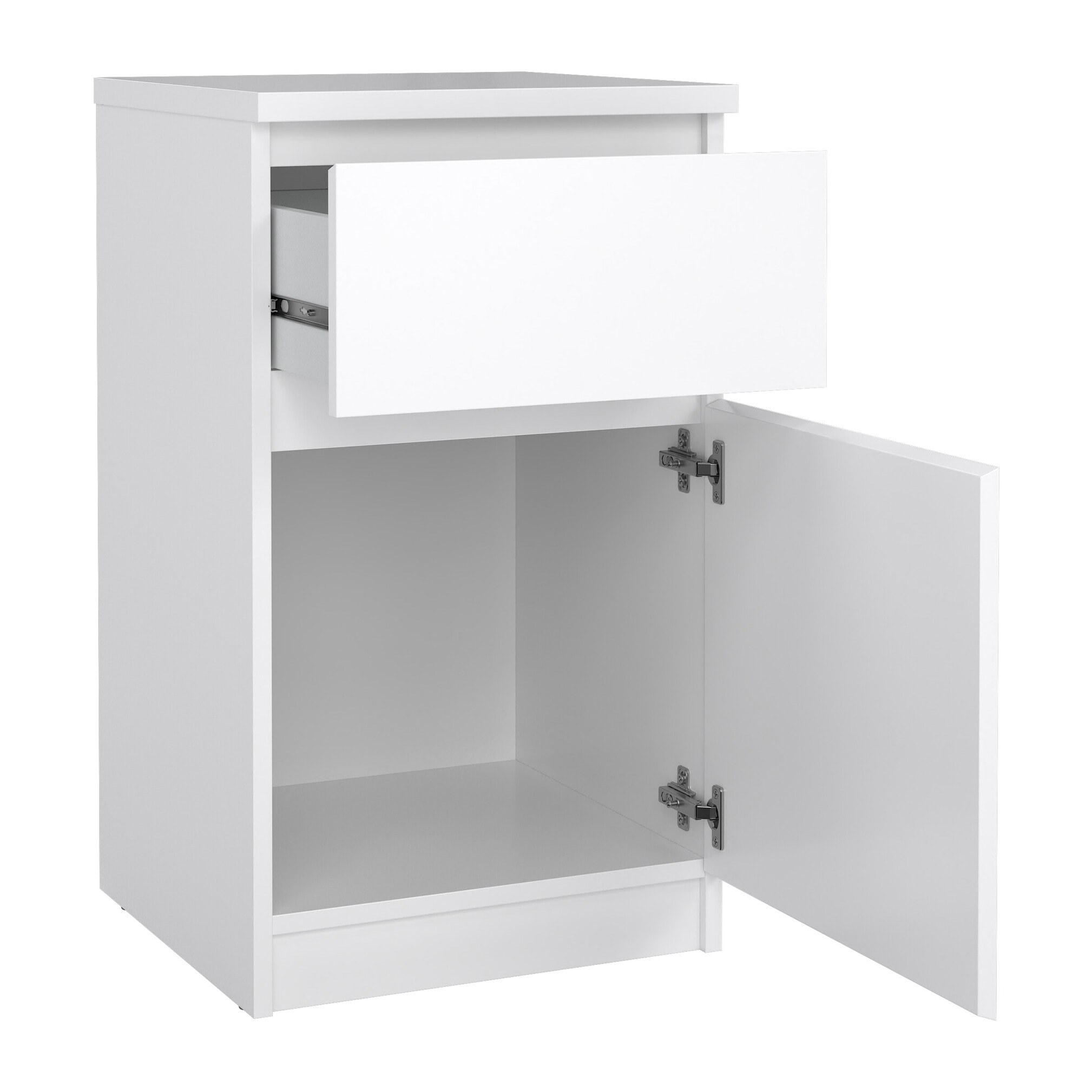 Mesita de Noche "Sil" - 1 Cajón y 1 puerta - 41 x 40 x 70 cm