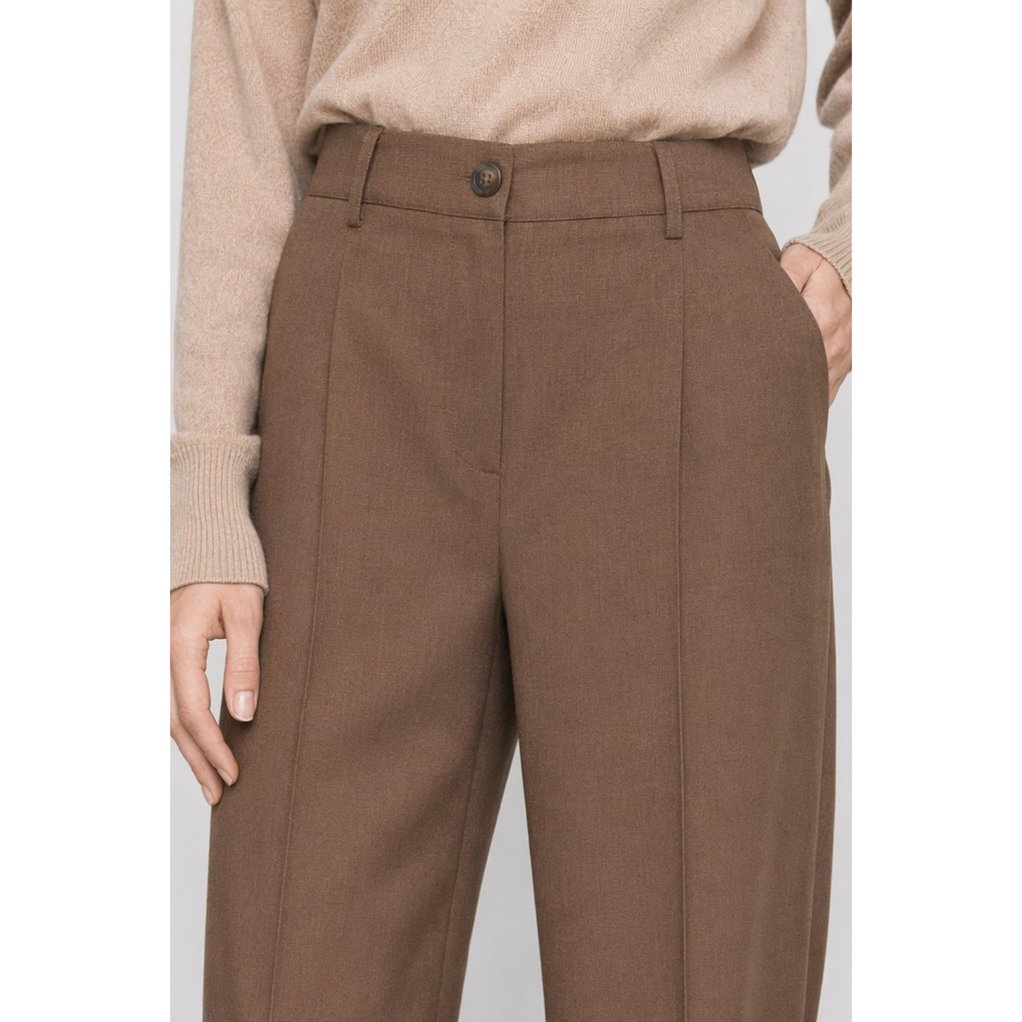 Kocca - Pantaloni sartoriali da donna a gamba larga e vita alta Donna
