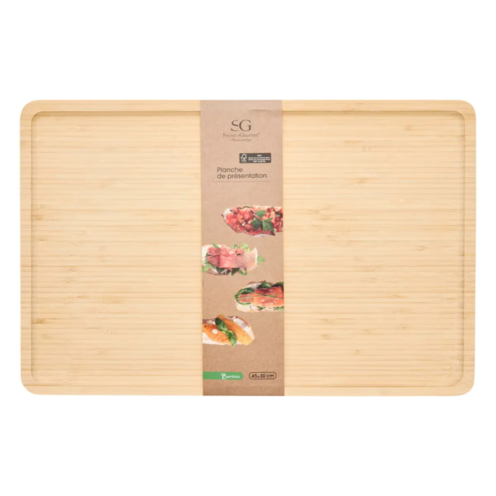 Planche de présentation en Bambou 45 x 30 cm Harmonie