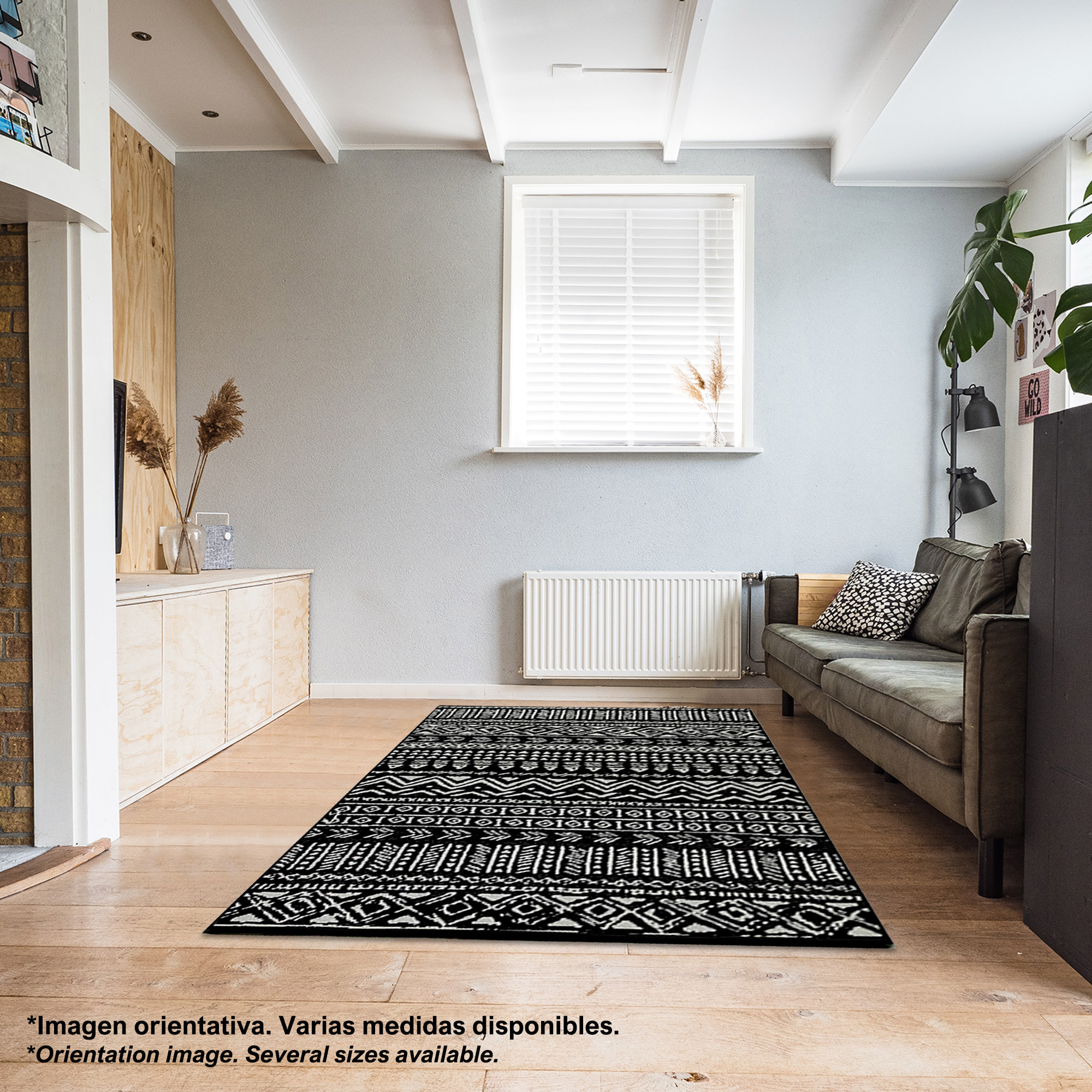 Alfombra de Poliester estampada 100 x 150cm