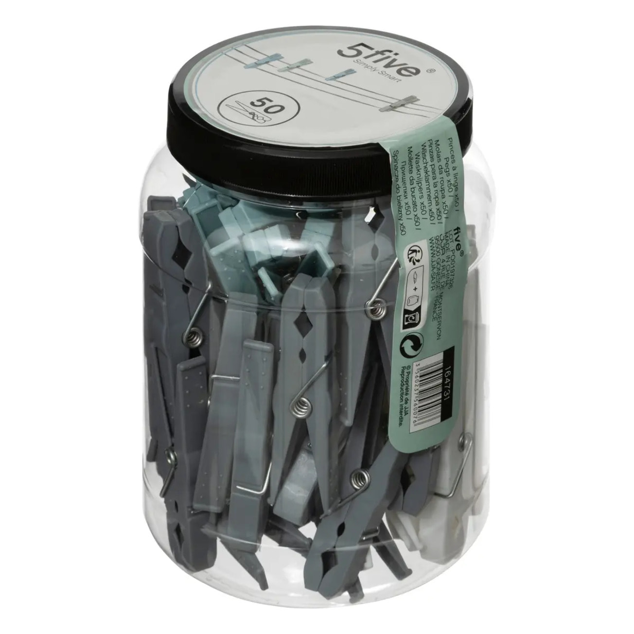 Lot de 50 pinces à linge en plastique