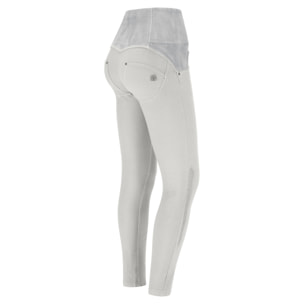 Pantaloni push up WR.UP® tessuto navetta spalmato argento