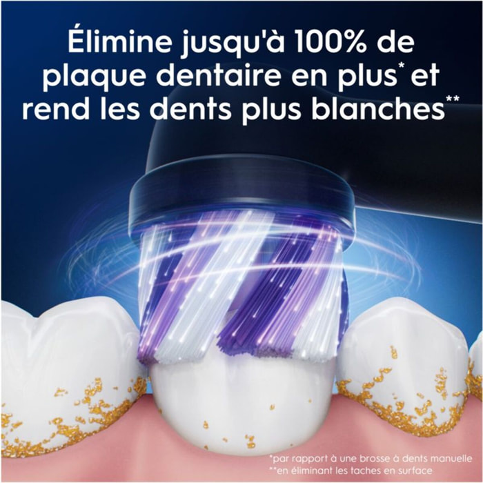Brossette dentaire ORAL-B x3 Radiant White Noir