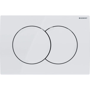 Duofix pack WC bâti-support 112 cm + WC suspendu sans bride Ceramia avec abattant SoftClose + plaque (GEBCEPXWT01FR-VP)