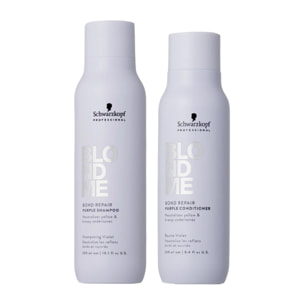 SCHWARZKOPF Kit BlondMe Bond Repair Purple Shampoo 300ml + Conditi 250ml