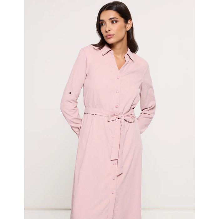 Vestido Midi Rosa Palo - Veronico