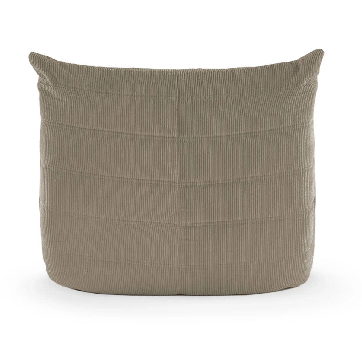EMILE - Fauteuil en velours côtelé taupe