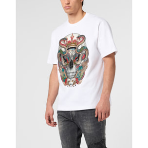 PHILIPP PLEIN Round Neck T-Shirt King Of Snakes Stones