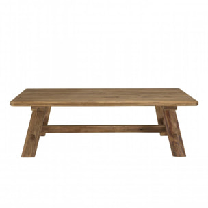 ANDRIAN - Table basse rectangulaire 140x70cm bois Pin recyclé