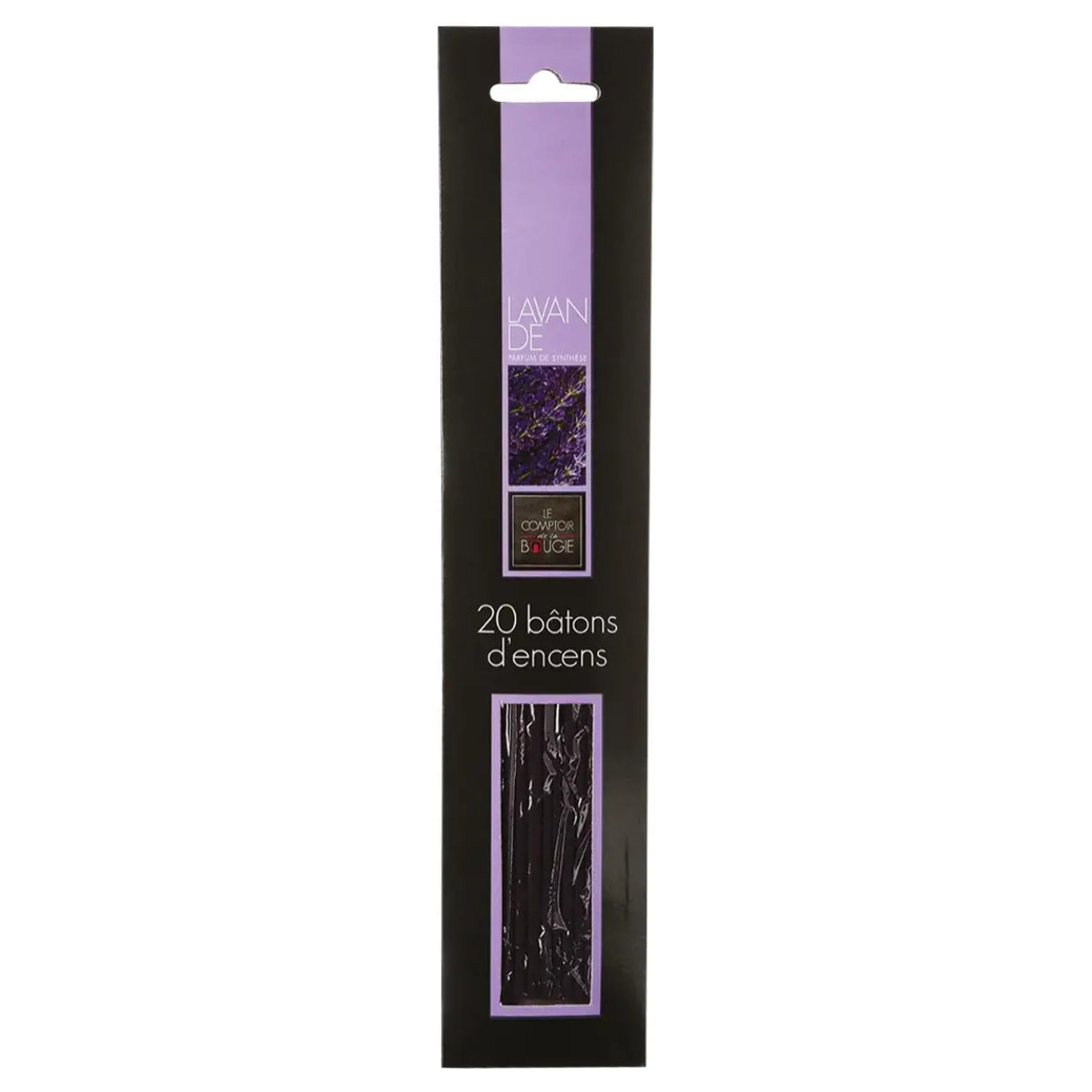 Lot de 20 bâtons d'encens lavande H25cm