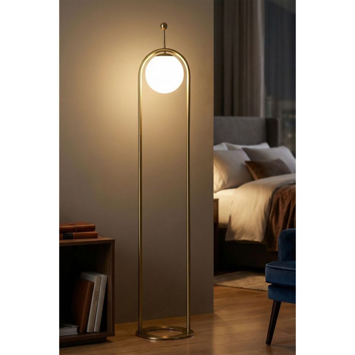 LAMPADA DA TERRA GLAMY ARC Ø 28X168