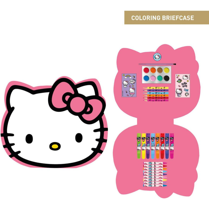 Set Papelería Coloreable Caja Hello Kitty
