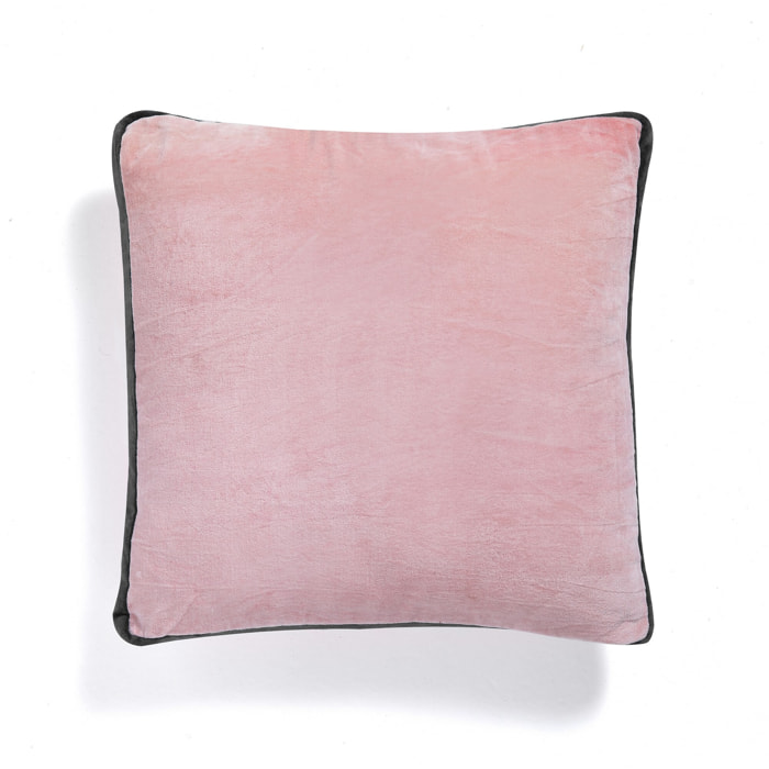 ORESTELUCHETTA Cuscino VELVET PINK & GREY