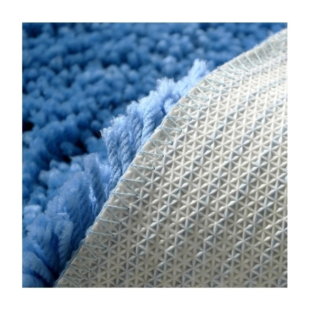 Tapis de bain rond Microfibre HIGHLAND Bleu Ciel Spirella