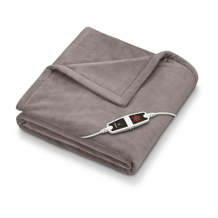 Couverture chauffante XXL Taupe - Beurer HD 150 – 6 niveaux de température