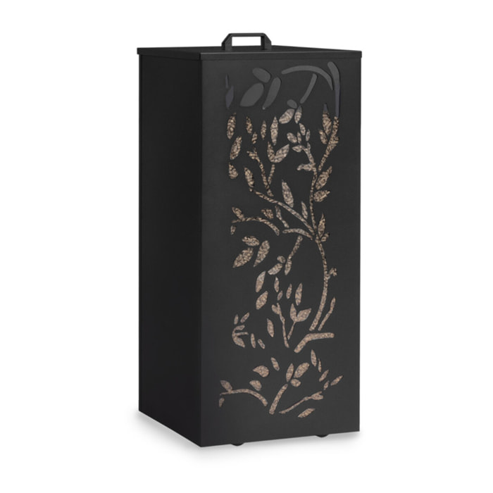 Réservoir à granules et pellets noir à motifs 45kg