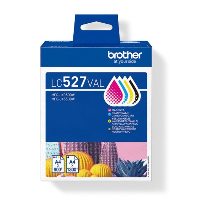 Cartouche d'encre BROTHER Pack Multipack 4 Originales LC527 (Noir + 3 Couleurs) - LC527VAL