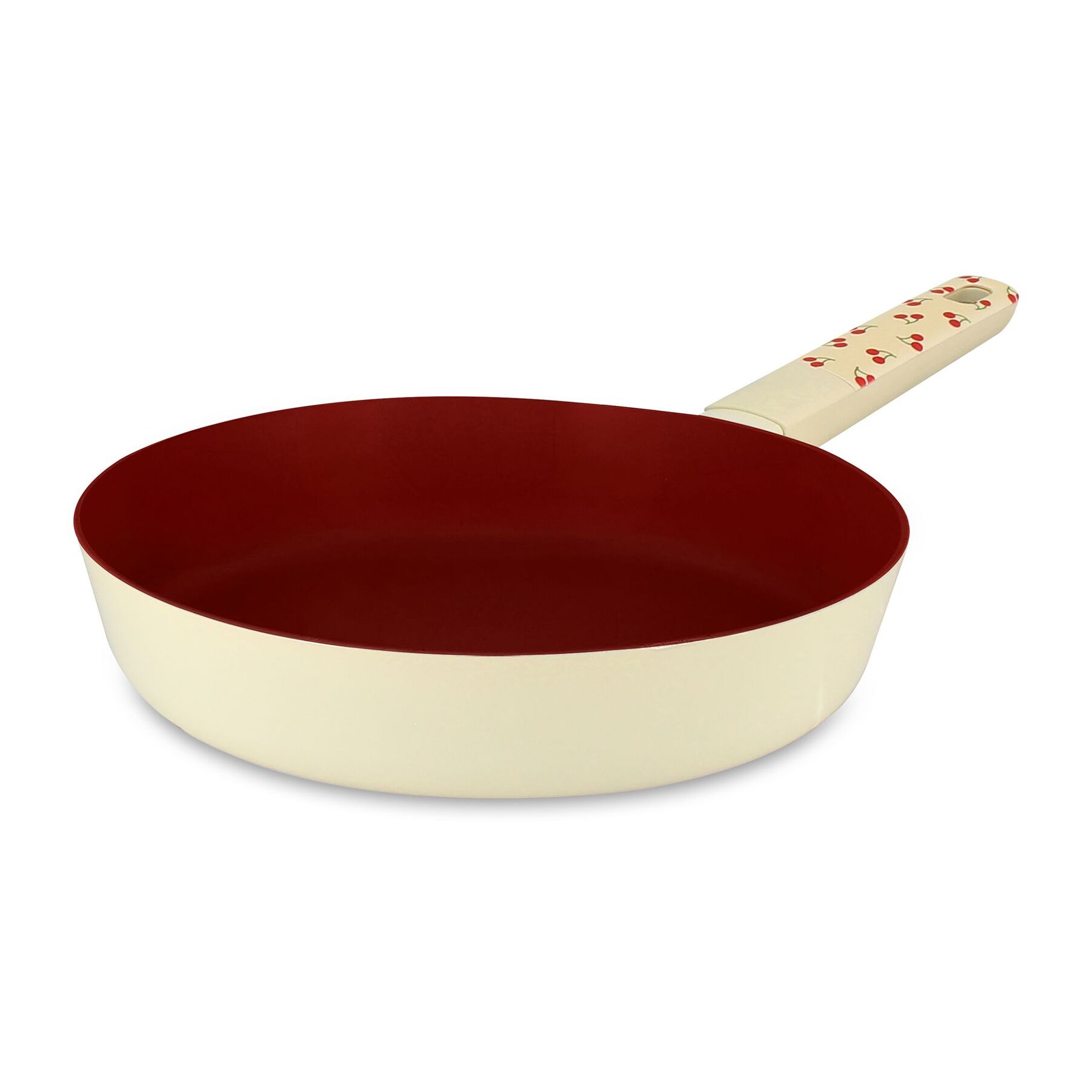 Poêle 24cm en aluminium cerise - tous feux CERISE
