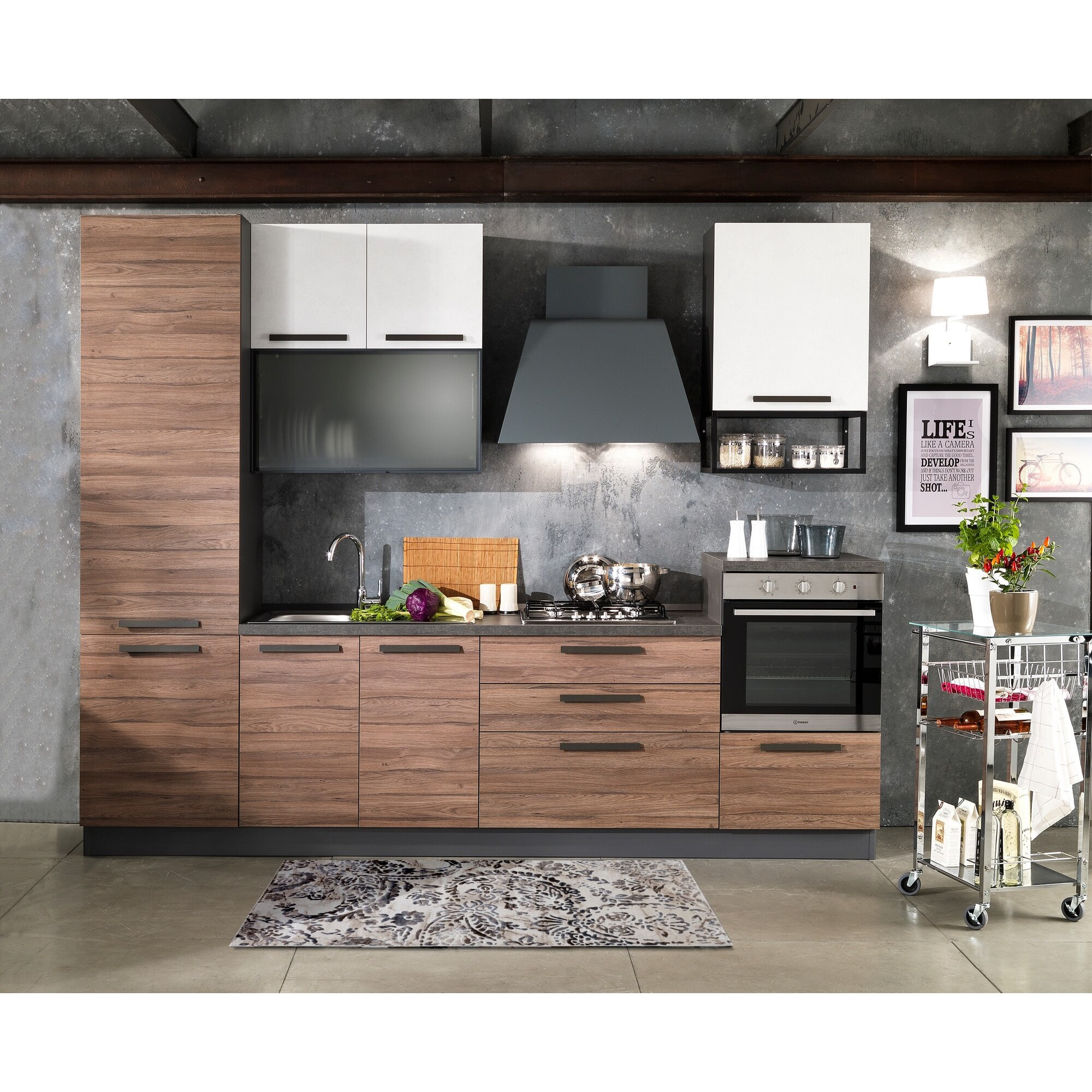 Tapis de couloir Tomasucci ELEGANT BROWN 14, en polypropylène, marron, 80 × 150 cm