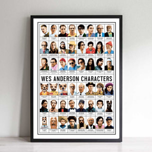 Affiche - Wes Anderson Characters - Olivier Bourdereau