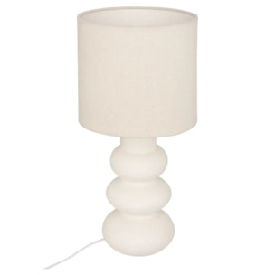 Lampe à poser Alitha beige H42cm