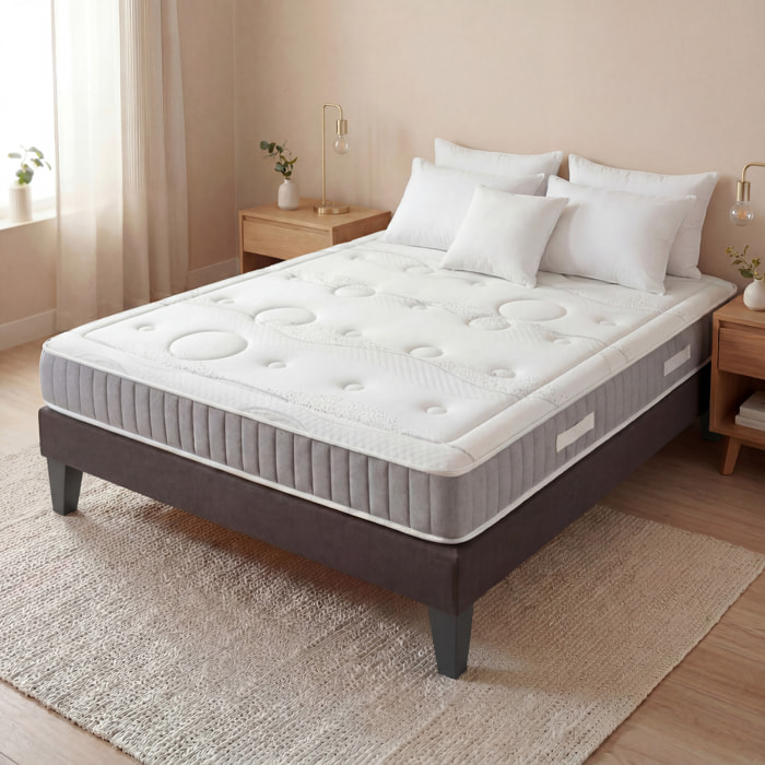 Matelas Intuition, Soutien Ferme, Mémoire de Forme & Mousse Haute 15 cm, Éco-Responsable