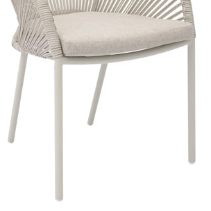 Fauteuil de jardin Oryon empilable argile