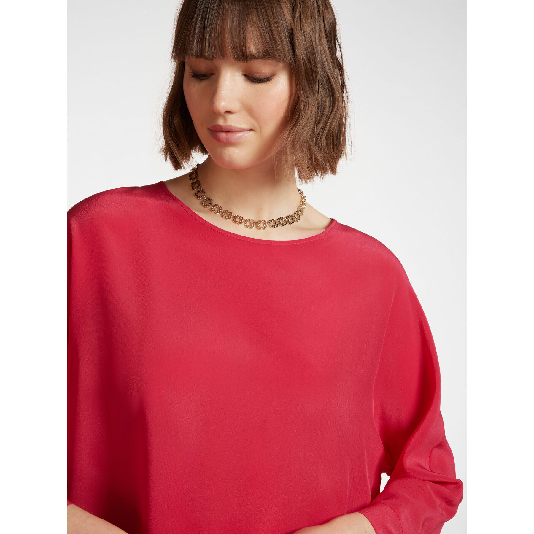 Elena Mirò - Blusa in seta - Rosso