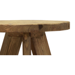 Table basse ronde D.60cm en bois recyclé - ORIGIN