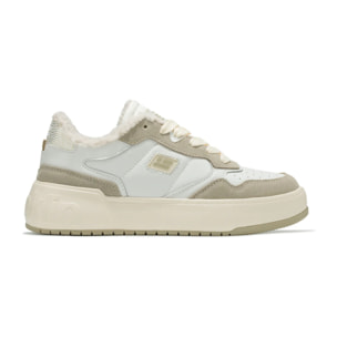 Zapatillas Deportivas de Mujer Court Fleece Blanco