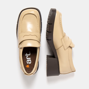 Zapatos 1283 NAPPA SHINNY CREAM / VARSOVIA color Cream