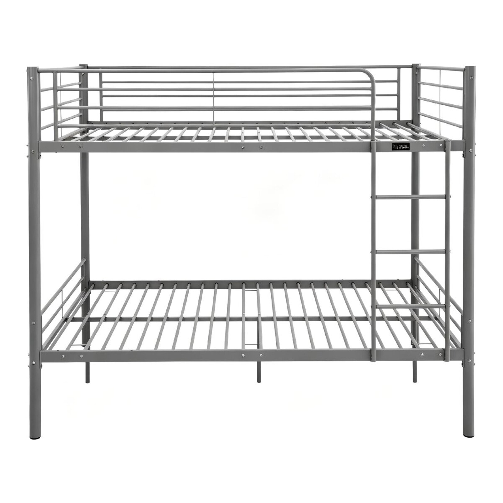 Lit double superposé avec sommier inclus "Adam" - 140 x 190 cm - Gris